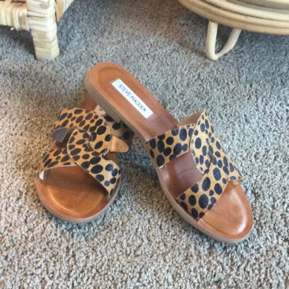 Stave Madden Havana Calf Hair Sandal 8